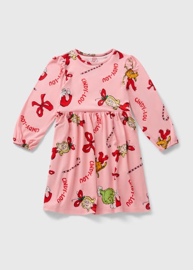 Girls Pink Cindy Lou Dress (1-10yrs)