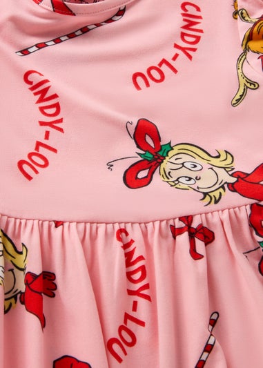 Girls Pink Cindy Lou Dress (1-10yrs)