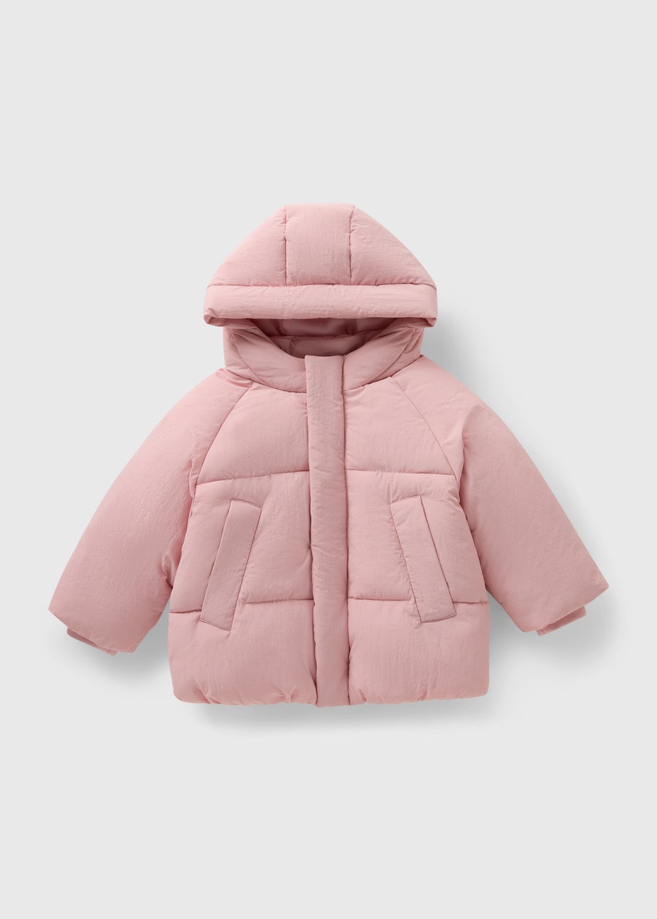 Girls Pink Puffer Coat (1-7yrs)