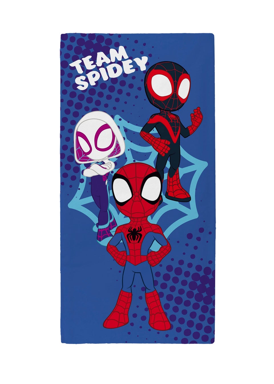 Spidey and His Amazing Friends Blue Towel