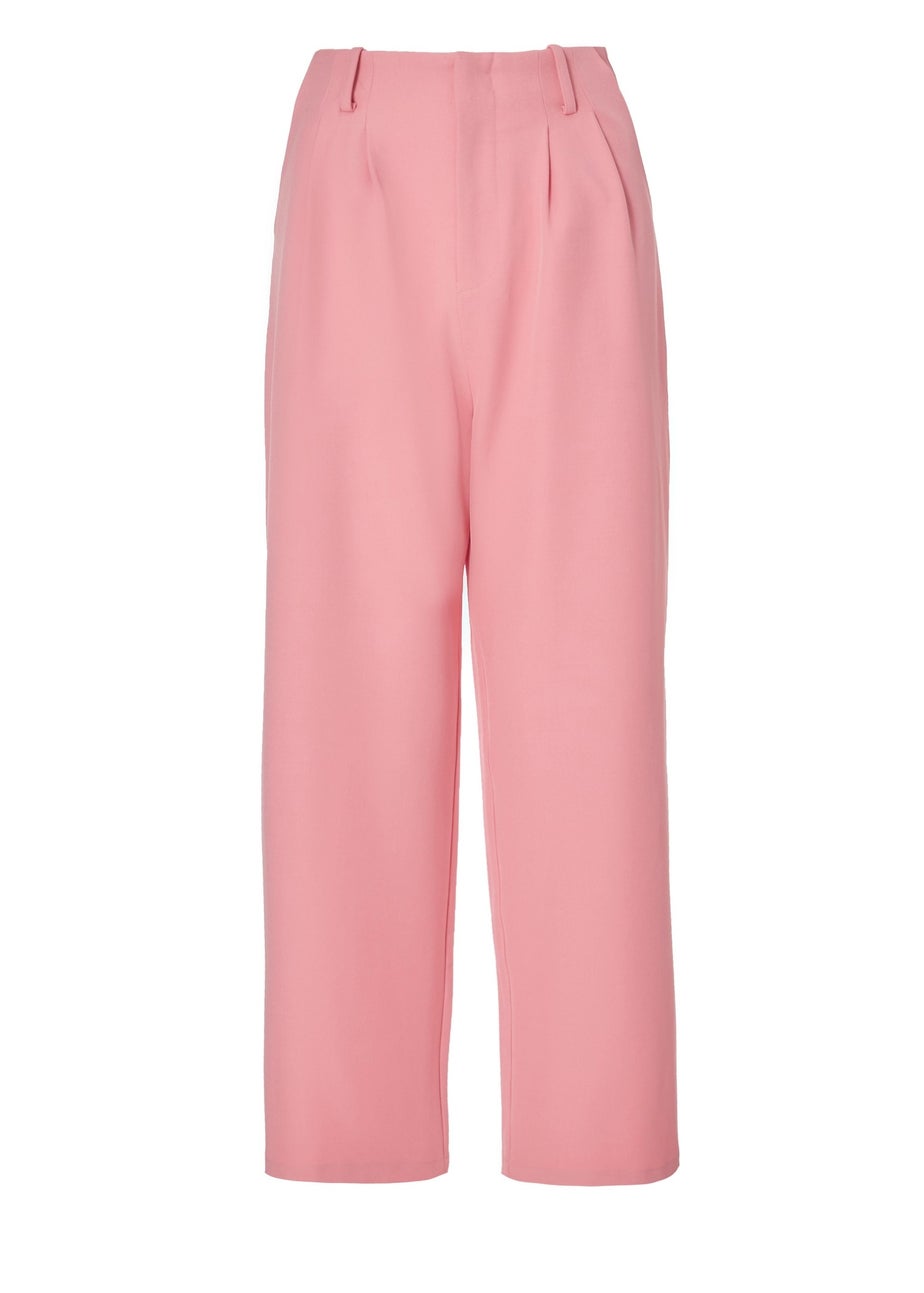 Quiz Coral Woven Wide Leg Trousers