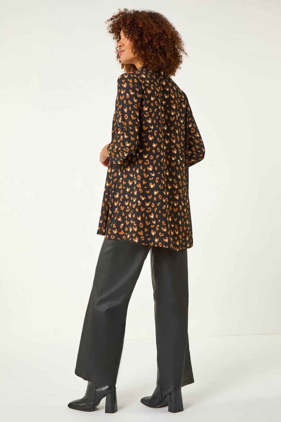 Roman Black Abstract Spot Print Shirt