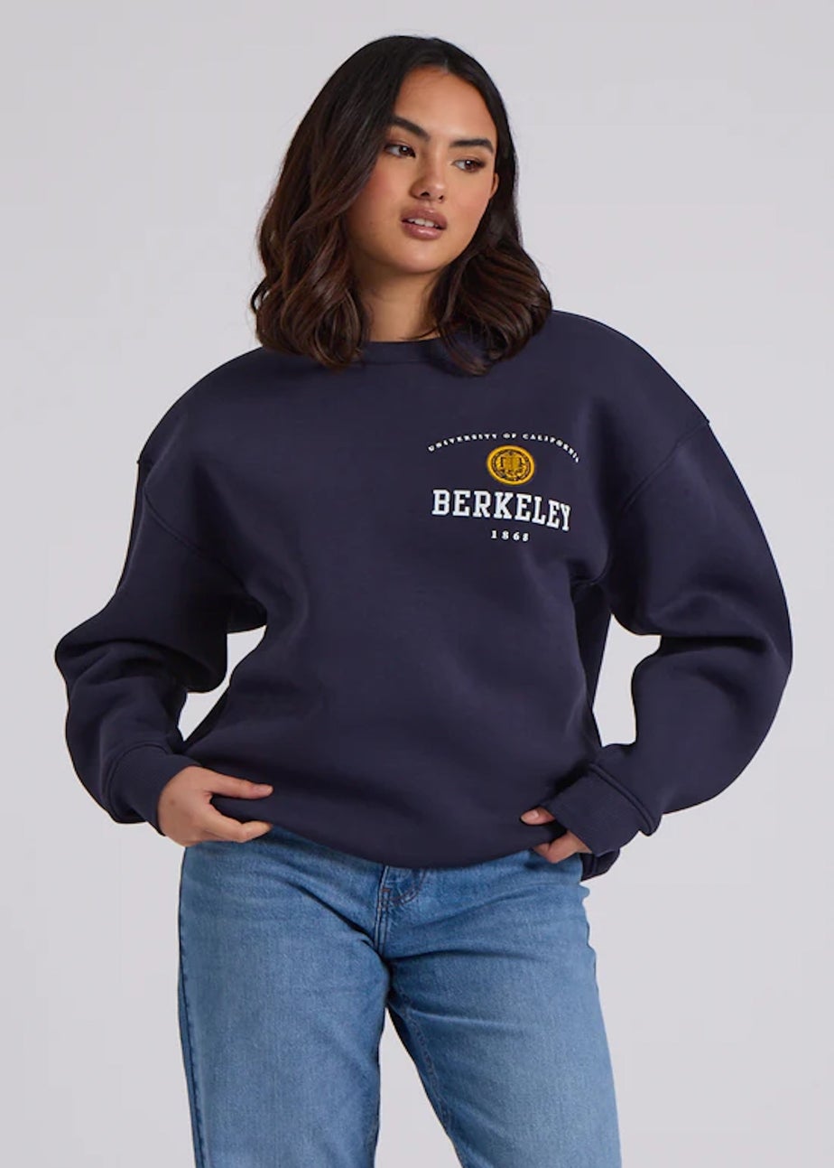 Urban Bliss Navy Berkeley Oversized Sweatshirt
