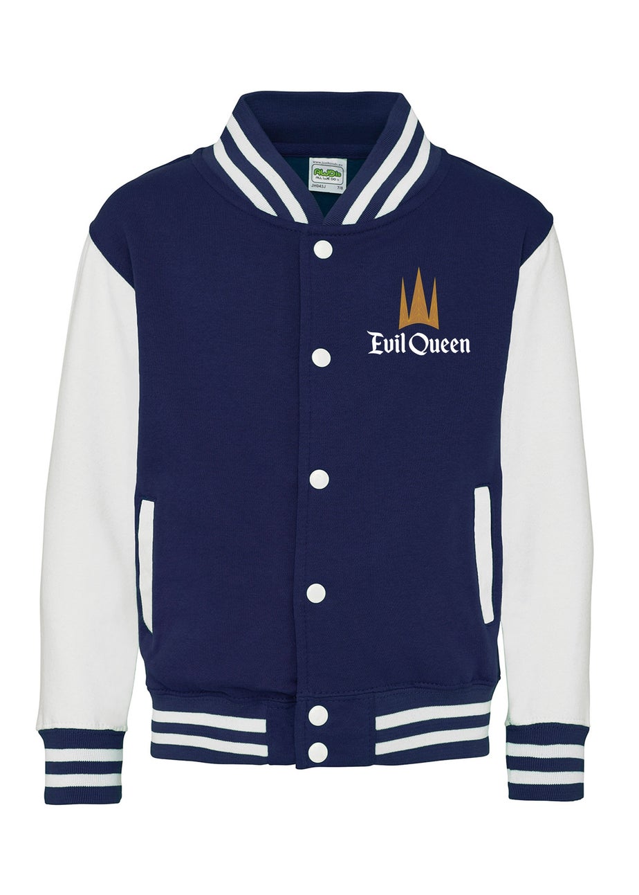 Disney Snow White Evil Queen Mirror Mirror Women Navy/White Varsity Jacket