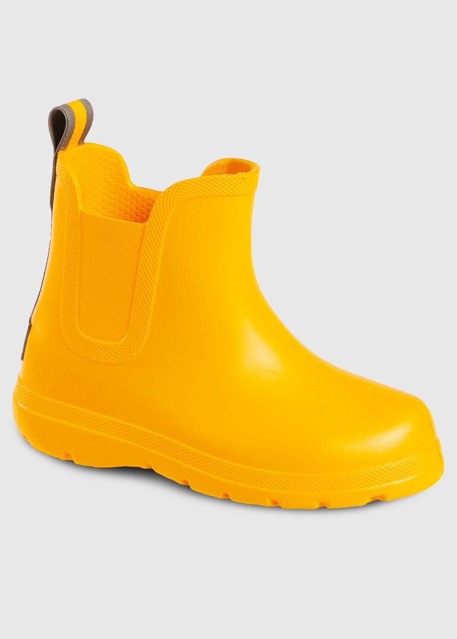 Totes Cirrus Yellow Kids Chelsea Rain Boot