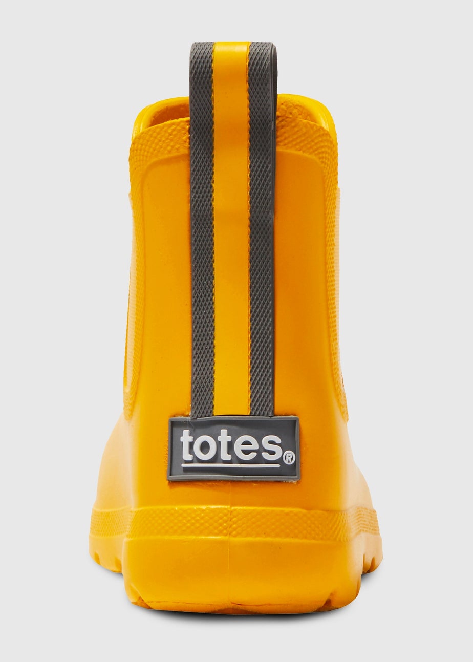 Totes Cirrus Yellow Kids Chelsea Rain Boot