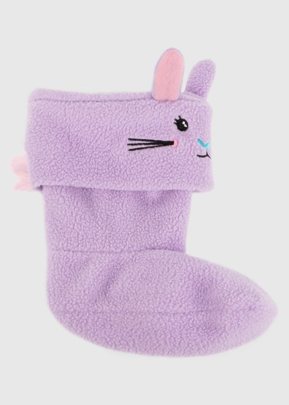 Totes Cirrus Lilac Childrens Novelty Welly Liner