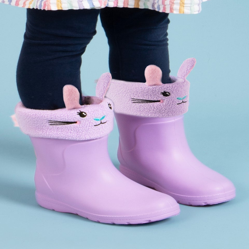 Totes Cirrus Lilac Childrens Novelty Welly Liner