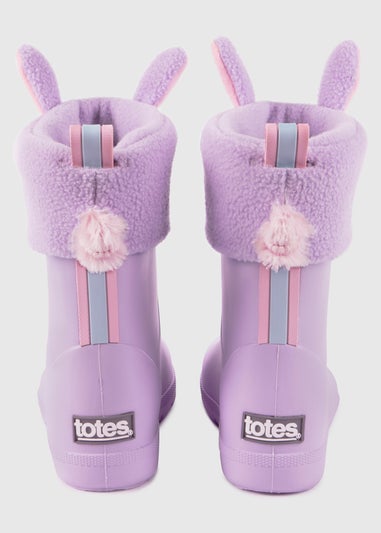 Totes Cirrus Lilac Childrens Novelty Welly Liner