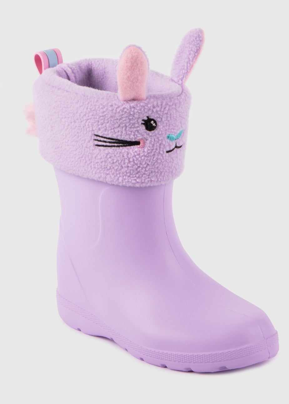 Totes Cirrus Lilac Childrens Novelty Welly Liner
