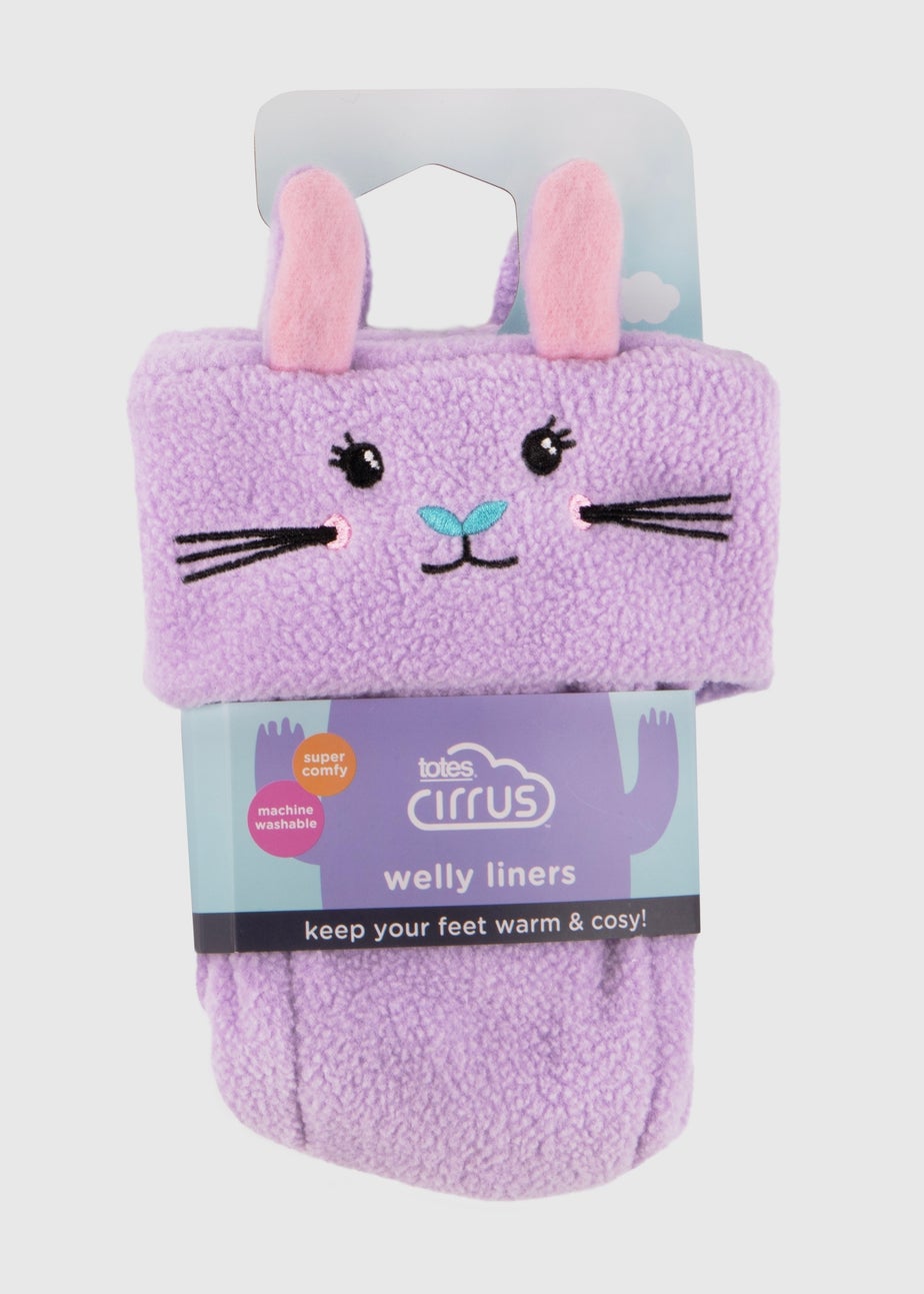 Totes Cirrus Lilac Childrens Novelty Welly Liner