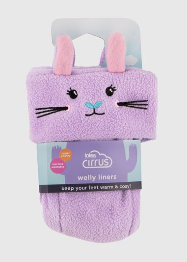 Totes Cirrus Lilac Childrens Novelty Welly Liner