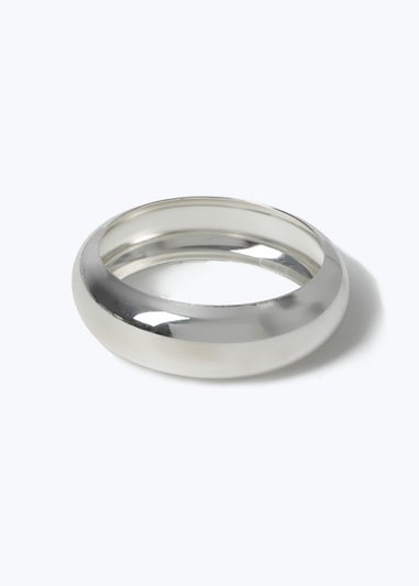 Muse Silver Chunky Bangle