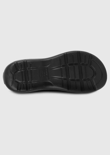 Totes Isotoner Black Velcro Sport Sandal