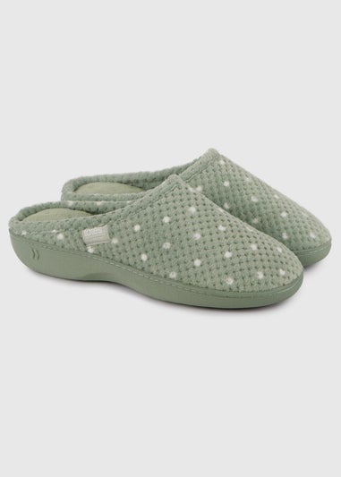 Totes Isotoner Sage Popcorn Terry Mule Slippers