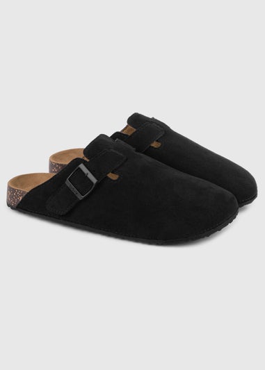 Totes Black Microsuede Clog