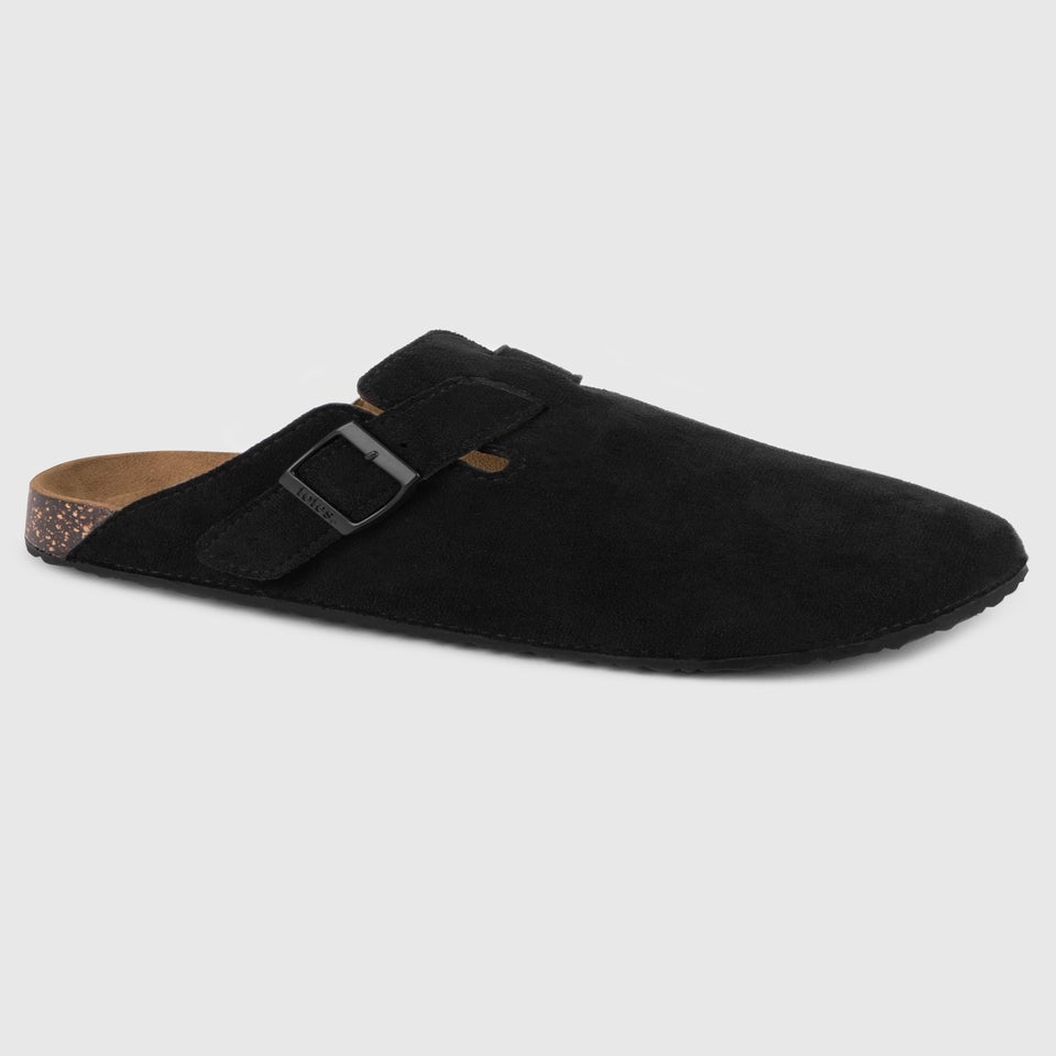 Totes Black Microsuede Clog