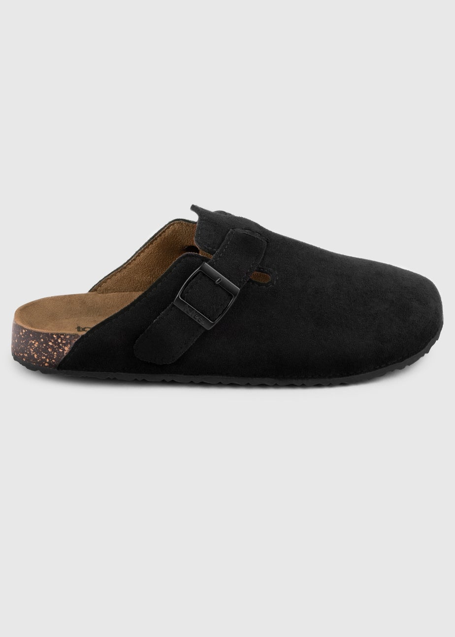 Totes Black Microsuede Clog