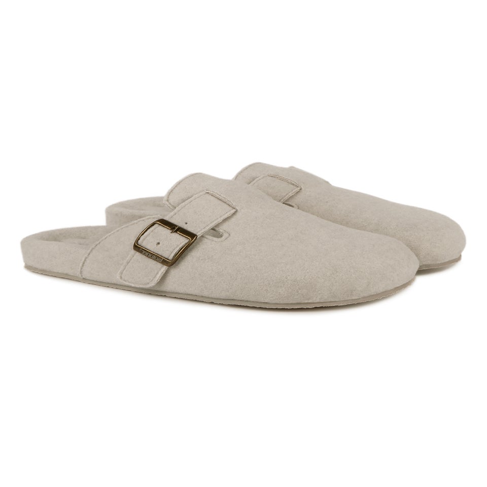 Totes Isotoner Beige Felt Clog Slipper