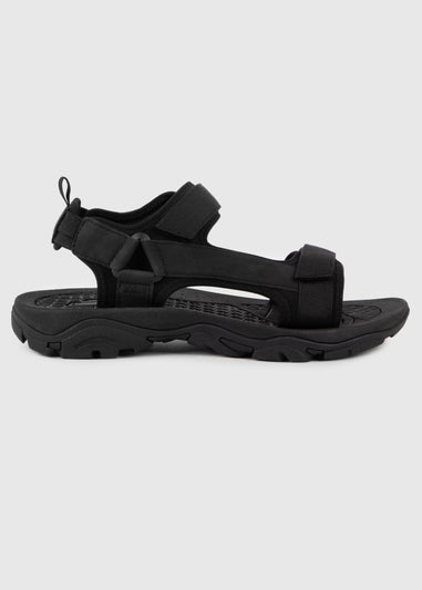 Totes Black Walking Sandal