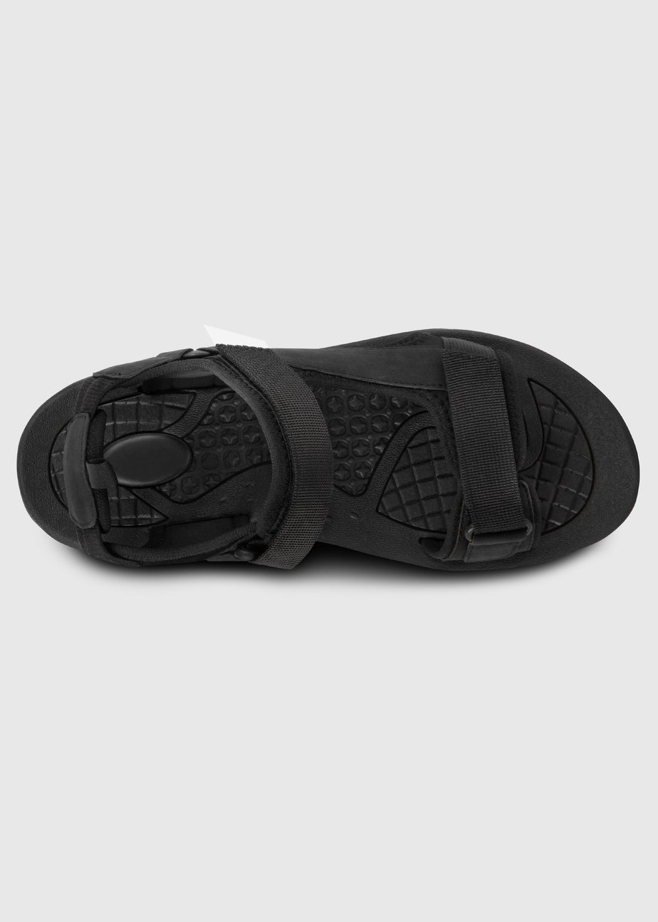 Totes Black Walking Sandal