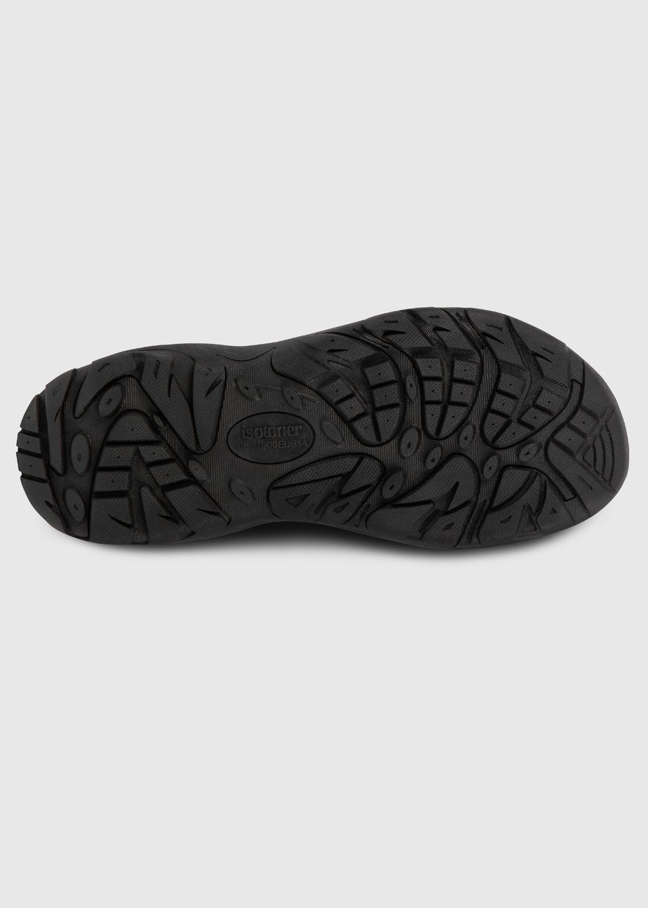 Totes Black Walking Sandal