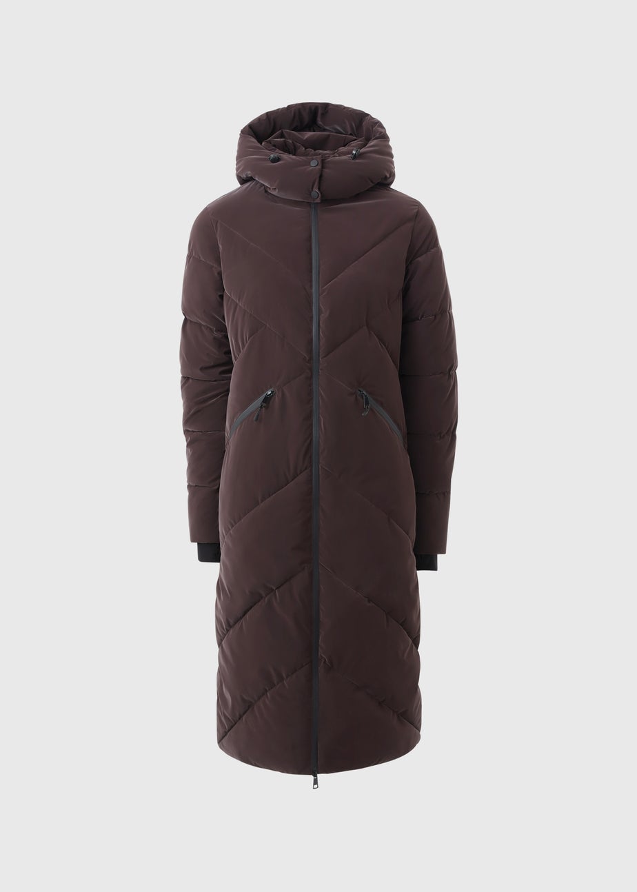 Plum Long Rubberised Coat