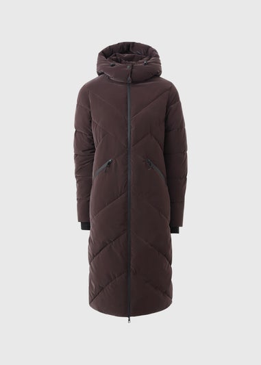Plum Long Rubberised Coat