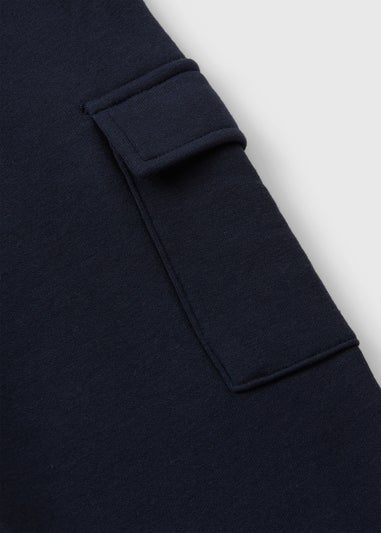 Boys Navy Cargo Jogging Bottoms (7-15yrs)