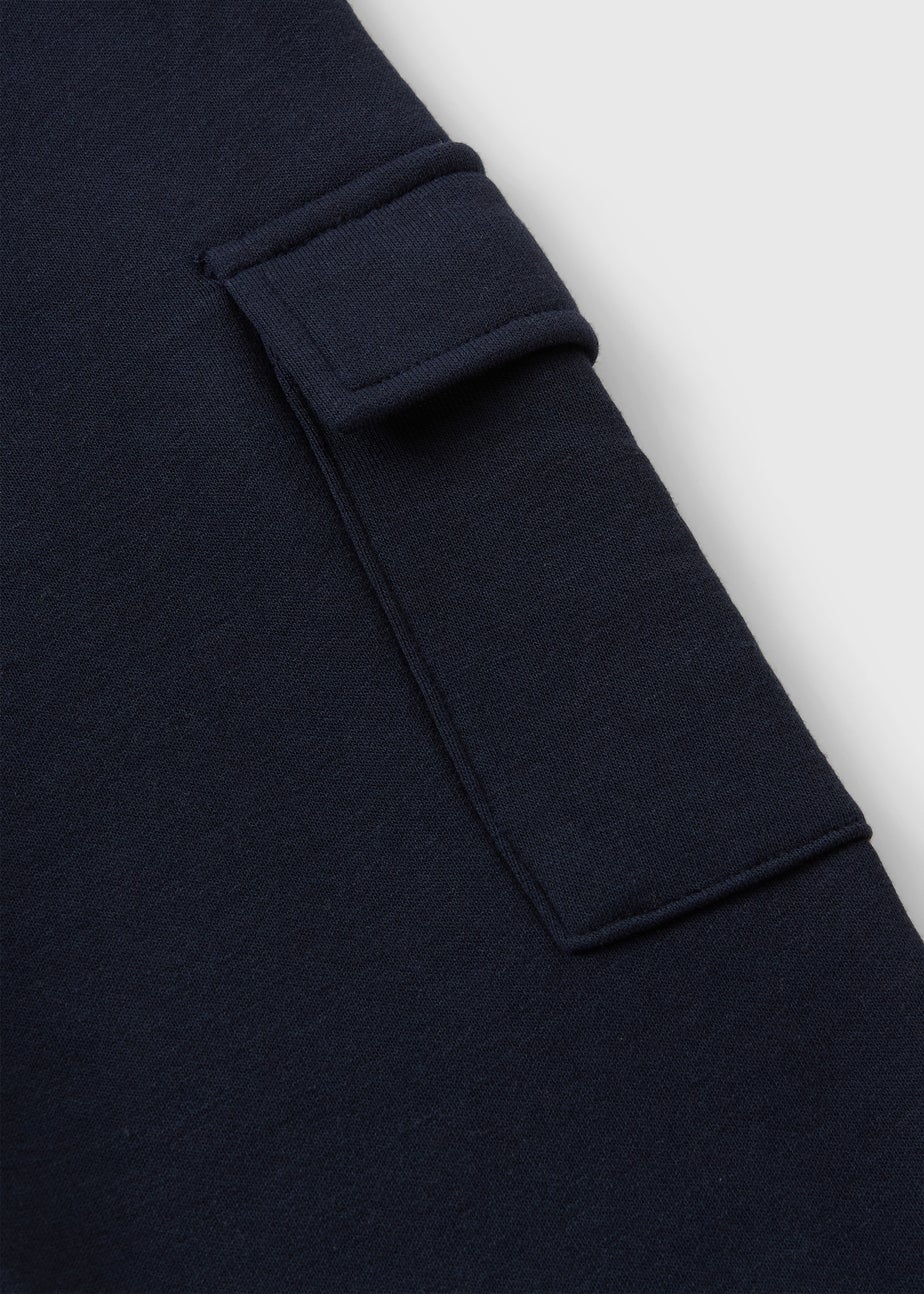 Boys Navy Cargo Jogging Bottoms (7-15yrs)