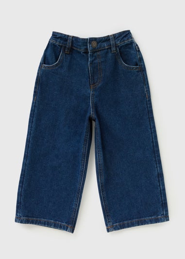 Boys Darkwash Wide Leg Jeans (1-7yrs)