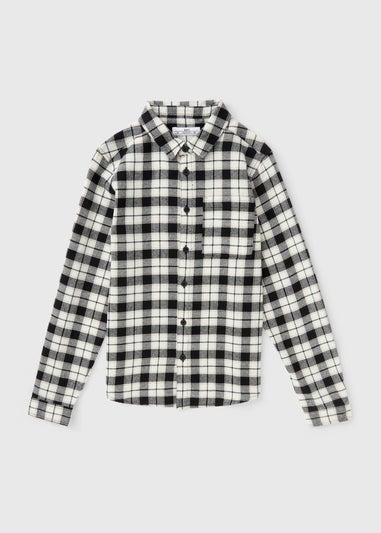 Boys Black Check Shirt (7-15yrs)