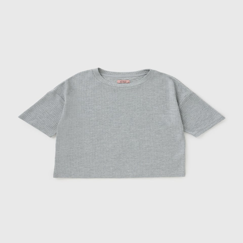 Grey Waffle Pyjama Top