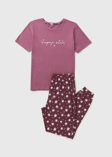 Plum Super Star Pyjama Set
