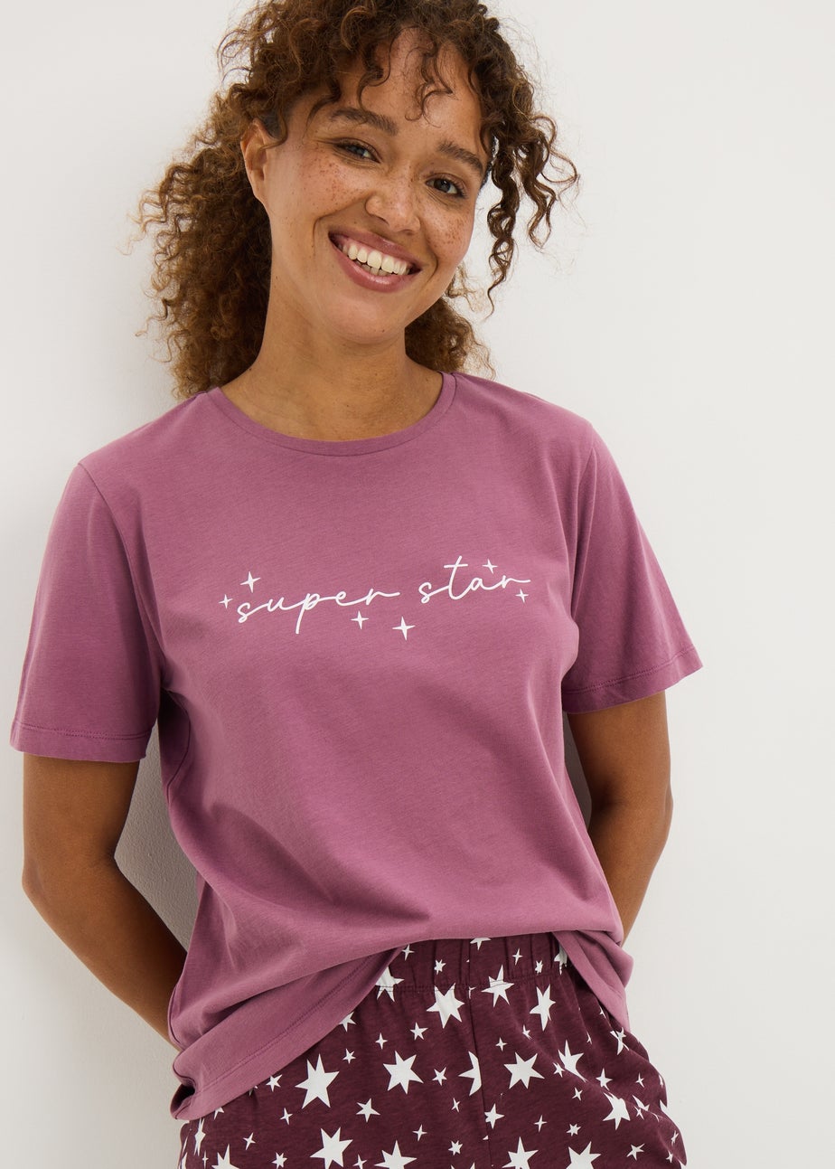 Plum Super Star Pyjama Set