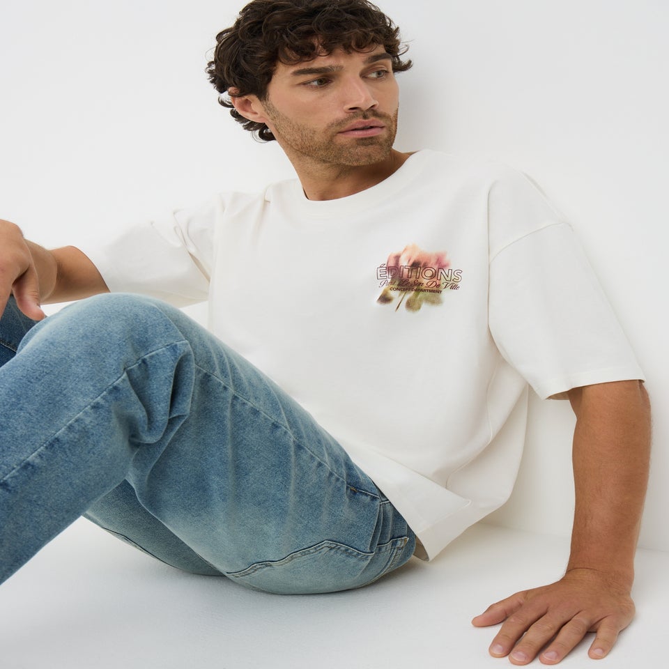 White Editions Floral T-Shirt