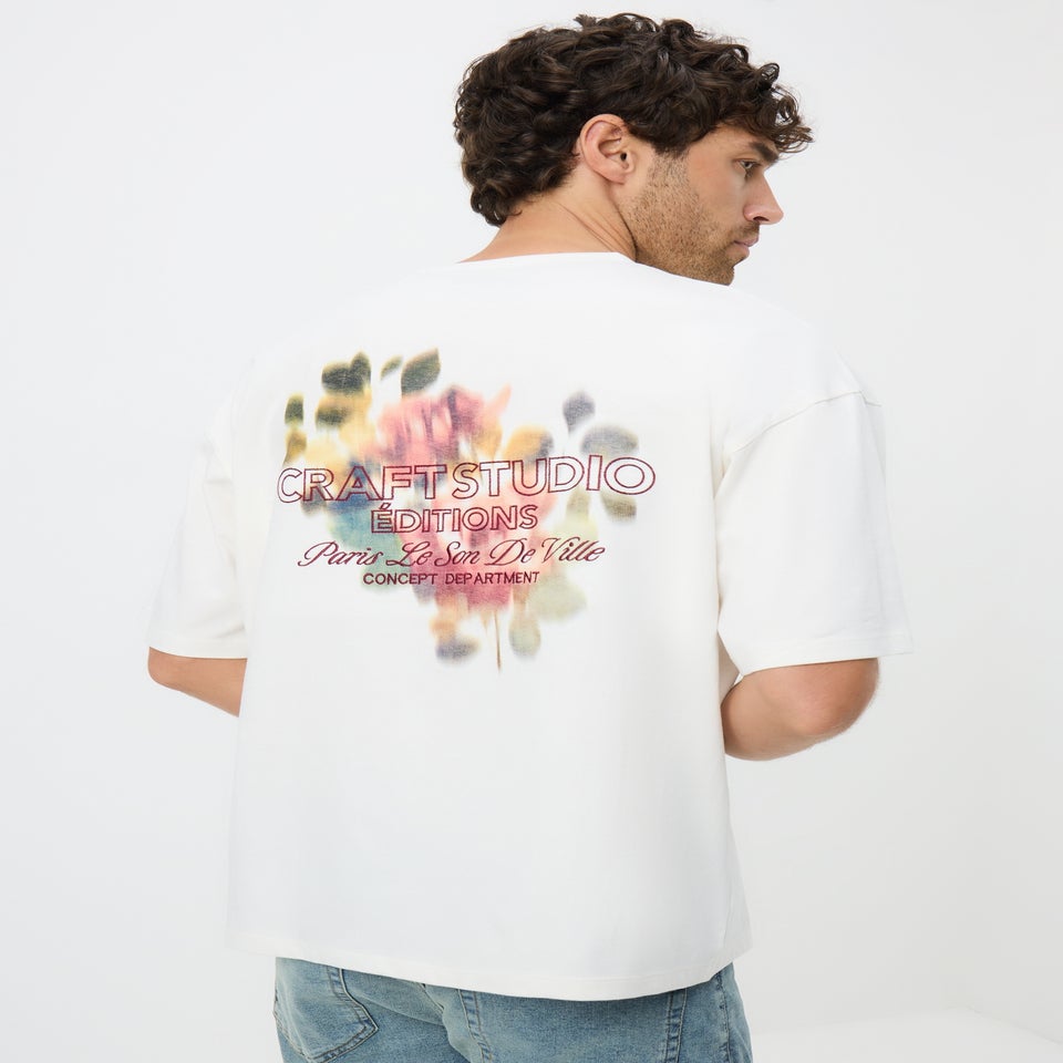 White Editions Floral T-Shirt