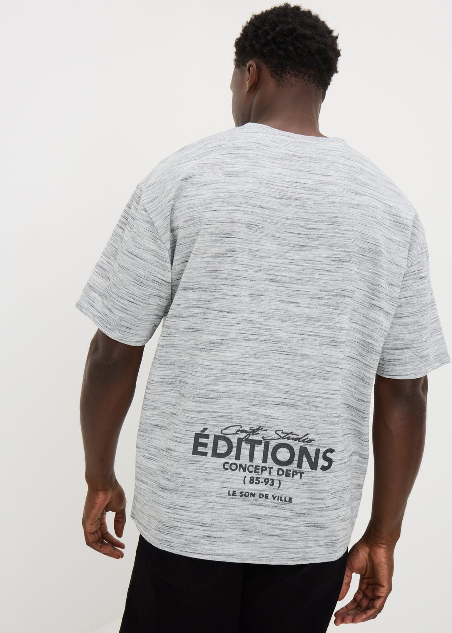 Grey Editions Texture Printed T-Shirt