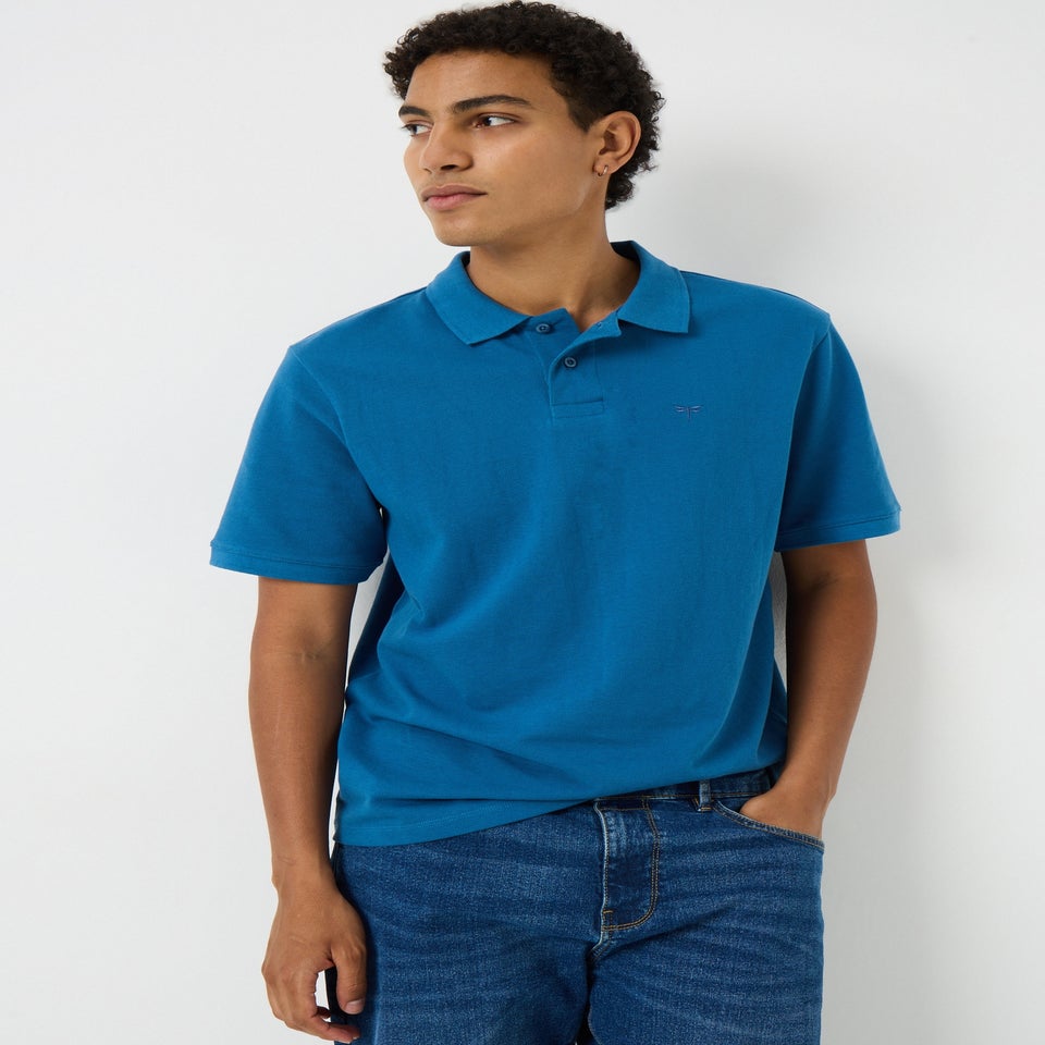 Dark Blue Plain Polo Shirt