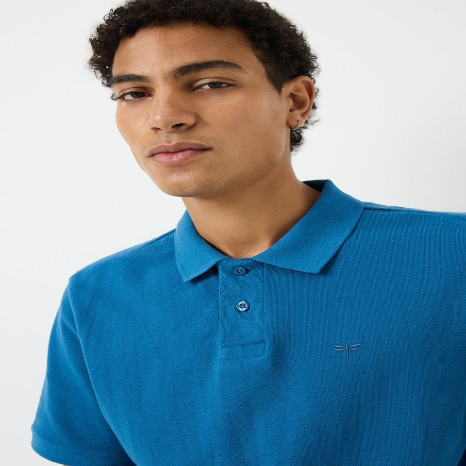 Dark Blue Plain Polo Shirt