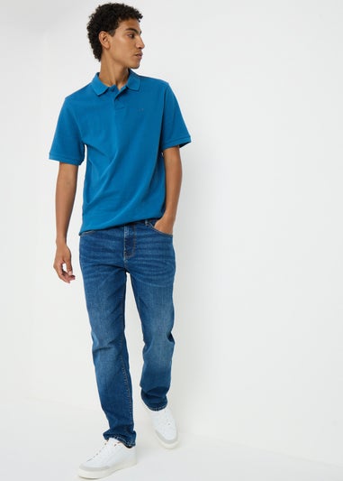 Dark Blue Plain Polo Shirt