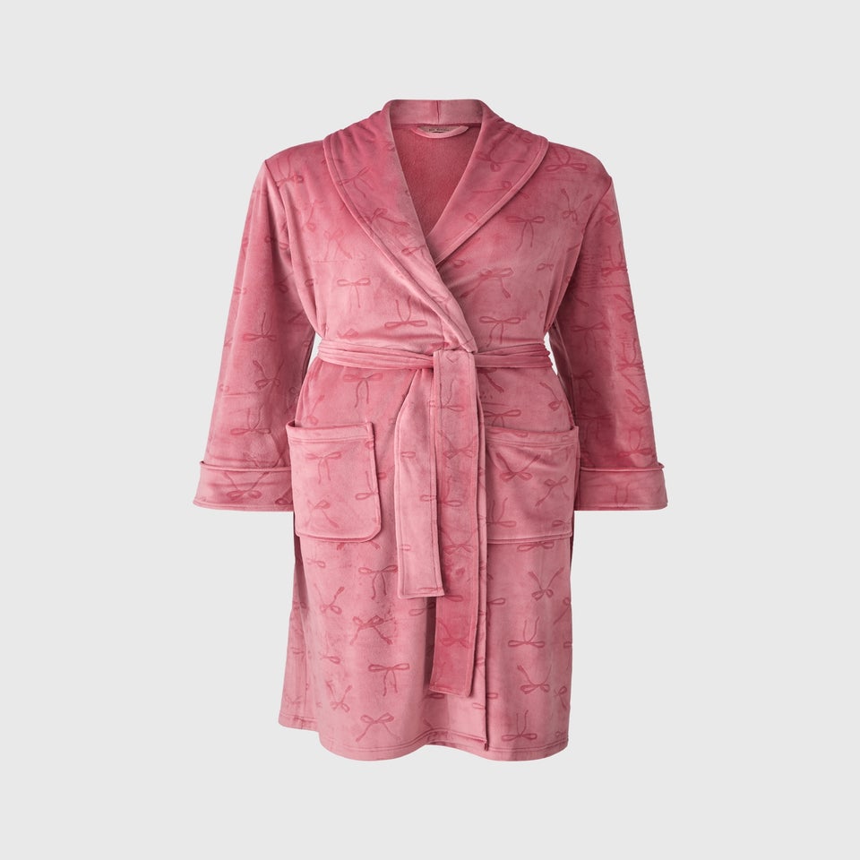 Pink Bow Dressing Gown
