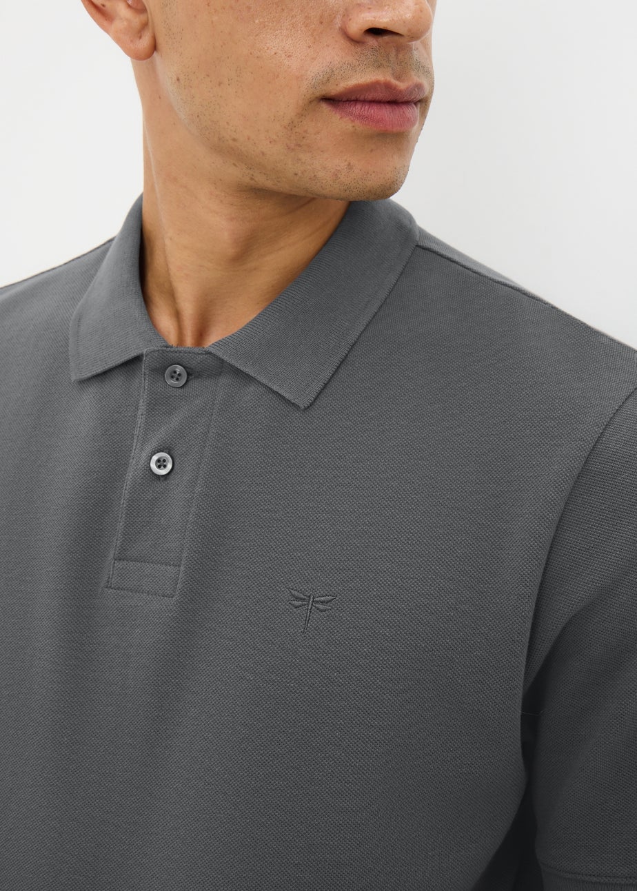 Charcoal Solid Polo Shirt