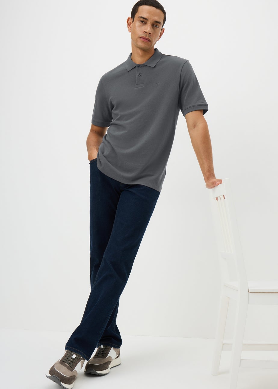 Charcoal Solid Polo Shirt