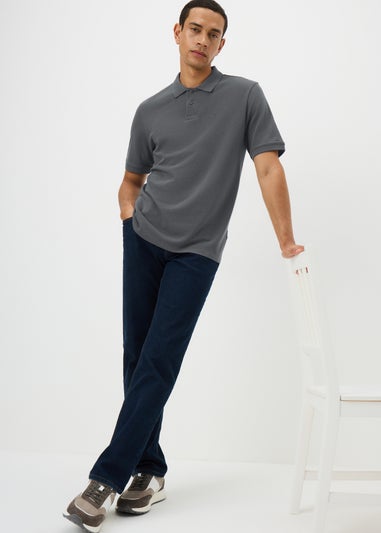 Charcoal Solid Polo Shirt