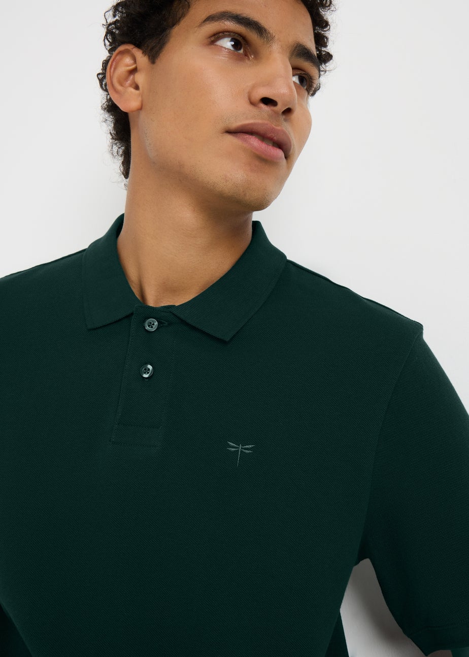 Green Solid Polo Shirt