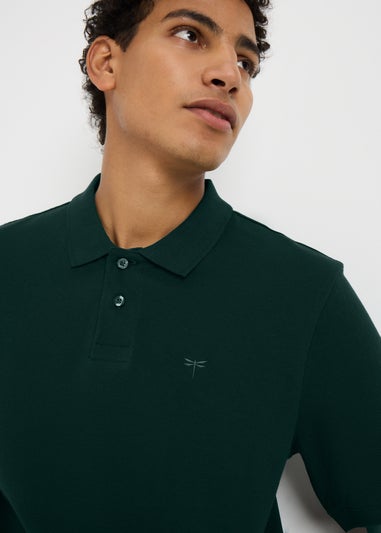 Green Solid Polo Shirt