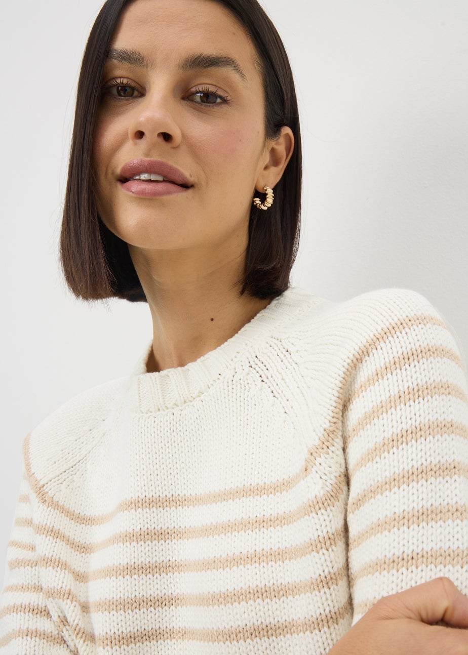 Cream Stripe Jumper