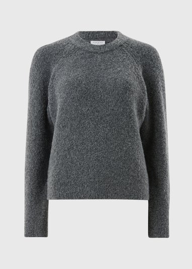 Dark Grey Boucle Jumper