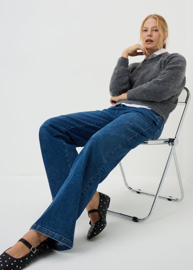 Dark Grey Boucle Jumper